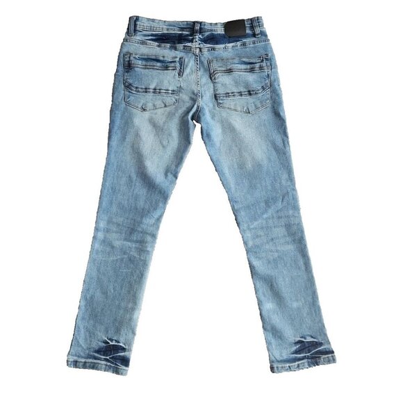 Abstract One Men’s Jeans Size 30x30 Blue Medium Wash Straight Stretch RN# 154176 - Picture 3 of 16